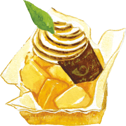 パイナップルマンゴーのイラスト